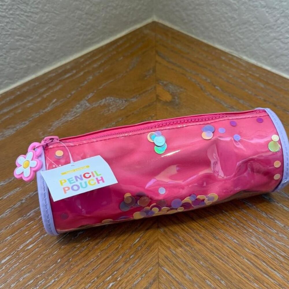 NWT Pink Confetti Pencil Pouch Bag